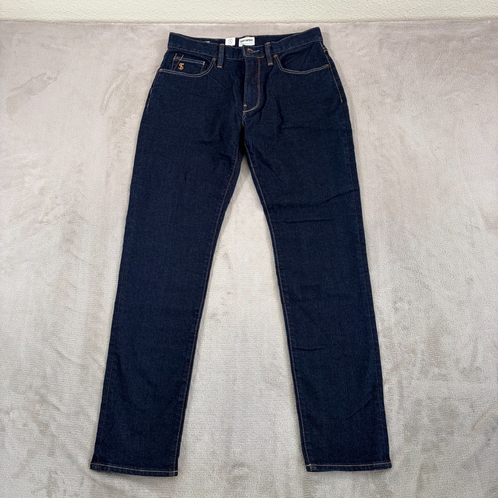 Todd Snyder Slim Fit Stretch Jeans in Indigo Rinse Wash Men 30x32 NWT‎ $158